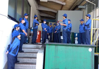 緊急事態対応訓練の様子（本社・第一事業所）