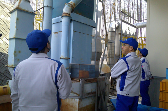 危機管理・危機対策の行動指針 防爆点検の様子